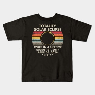 Total Solar Eclipse Twice In A Lifetime Kids T-Shirt